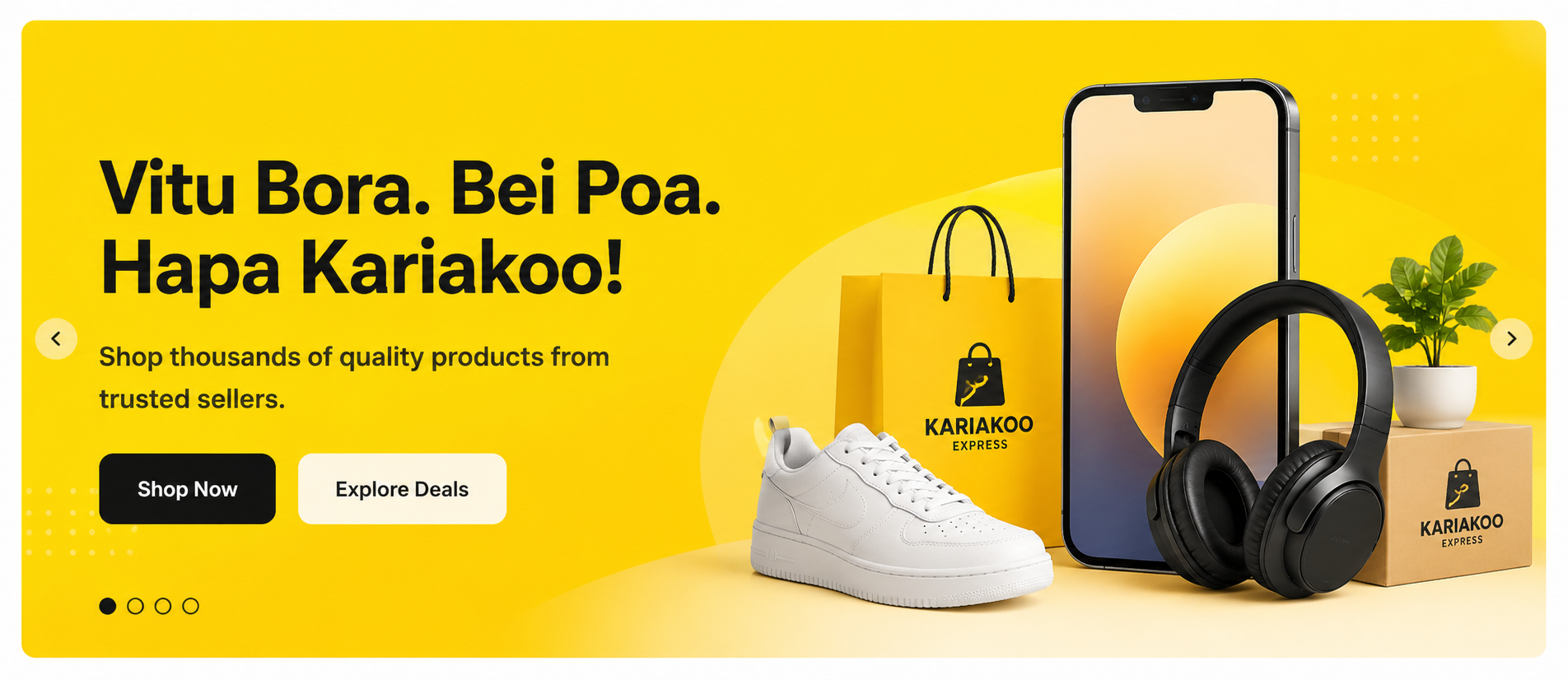Vitu Bora. Bei Poa. Hapa Kariakoo!